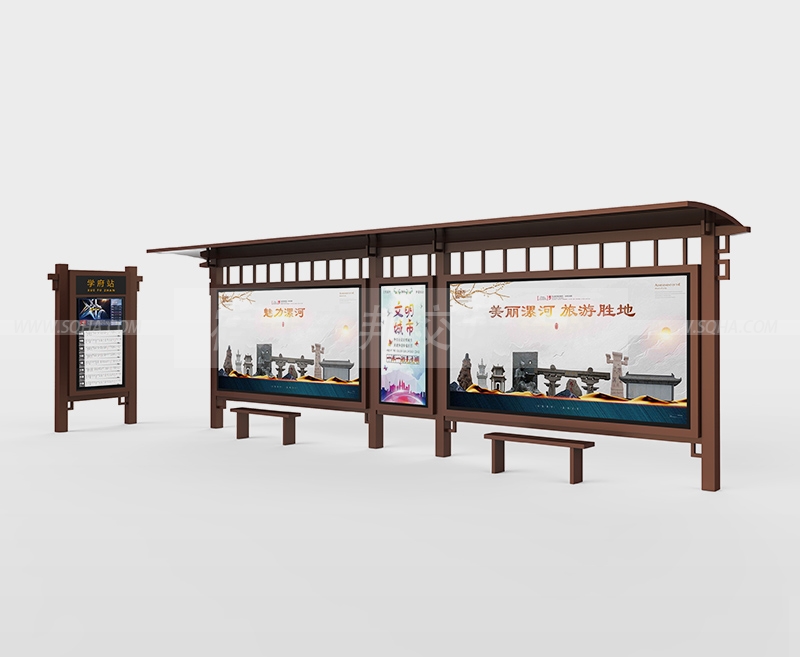 扒拉一下仿古候車亭的獨有優勢配圖一