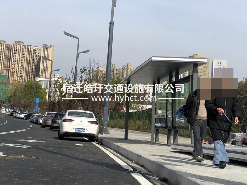 公交站臺候車亭生產廠家安裝案例現場
